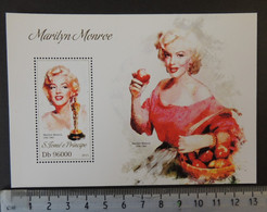 St Thomas 2013 Marilyn Monroe Cinema Music Women Fruit Food S/sheet Mnh - Full Sheets & Multiples