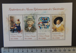 St Thomas 2013  Ryksmuseum Amsterdam Women Art Frans Hals Vermeer Van Gogh Appel M/sheet Mnh - Hojas Completas