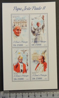 St Thomas 2013 Pope John Paul Ii Religion Birds M/sheet Mnh - Ganze Bögen