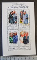 St Thomas 2013 Nelson Mandela Whitney Houston Diana Margaret Thatcher Queen Elizabeth Ii Royalty M/s Mnh - Hojas Completas