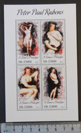 St Thomas 2013 Peter Paul Rubens Are Nudes Women M/sheet Mnh - Volledige & Onvolledige Vellen