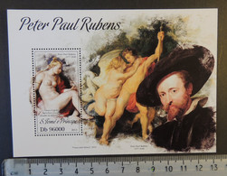 St Thomas 2013 Peter Paul Rubens Are Nudes Women S/sheet Mnh - Feuilles Complètes Et Multiples