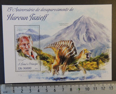 St Thomas 2013 Haroun Tazieff Dinosaurs Prehistoric S/sheet Mnh - Feuilles Complètes Et Multiples