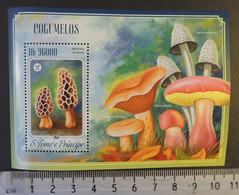St Thomas 2014 Mushrooms Fungi S/sheet Mnh - Full Sheets & Multiples