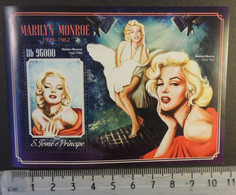 St Thomas 2014 Marilyn Monroe Cinema Music Women S/sheet Mnh - Full Sheets & Multiples