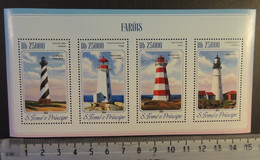 St Thomas 2014 Lighthouses Hatteras Peggy Brier Portland M/sheet Mnh - Volledige & Onvolledige Vellen