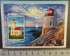 St Thomas 2014 Lighthouses S/sheet Mnh - Feuilles Complètes Et Multiples