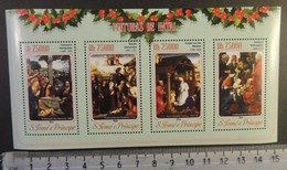 St Thomas 2014 Christmas Religion Nativity Art M/sheet Mnh - Ganze Bögen