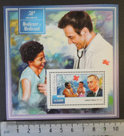 St Thomas 2015 Medicair Medicaid Red Cross Lyndon Johnson Women S/sheet Mnh - Volledige & Onvolledige Vellen