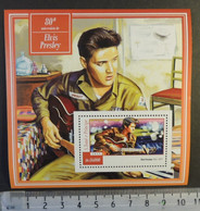 St Thomas 2015 Elvis Presley Cinema Music S/sheet Mnh - Fogli Completi