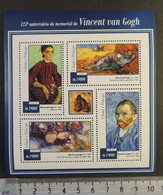 St Thomas 2015 Vincent Van Gogh Art Women M/sheet Mnh - Fogli Completi