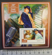 St Thomas 2015 Frank Sinatra Cinema Music S/sheet Mnh - Full Sheets & Multiples