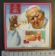 St Thomas 2015 Pope John Paul Ii Religion S/sheet Mnh - Feuilles Complètes Et Multiples