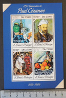 St Thomas 2014 Paul Cezanne Art M/sheet Mnh - Hojas Completas