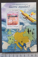 St Thomas 2014 World War Ww1 Wwi Militaria Aviation Ships Maps S/sheet Mnh - Full Sheets & Multiples