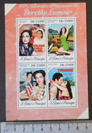 St Thomas 2014 Dorothy Lamour Cinema Women M/sheet Mnh - Hojas Completas