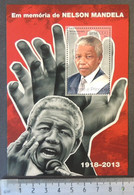 St Thomas 2014 Nelson Mandela Peace Freedom S/sheet Mnh - Feuilles Complètes Et Multiples