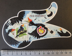 St Thomas 2014 Birds Hornbill Stamp Exhibition Malaysia S/sheet Mnh - Fogli Completi