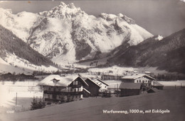 A7219- MOUNTAIN VIEW, MOUNTAIN HOUSE, PANORAMA WERFENWENG EISKOGELN AUSTRIA 1959 STAMP POSTCARD - Werfen