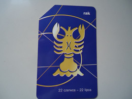 POLAND     USED CARDS   ZODIAC  ZODIAC SIGNS - Dierenriem