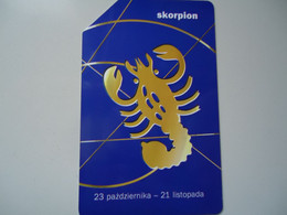 POLAND     USED CARDS   ZODIAC  ZODIAC SIGNS - Dierenriem