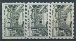 [48] Variété : N° 1192 Palais De L'Elysée Vert + Ver-foncé + Vert-noir ** - Neufs