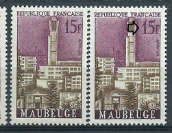 [48] Variété : N° 1153 Maubeuge 15F Gras + Normal ** - Neufs