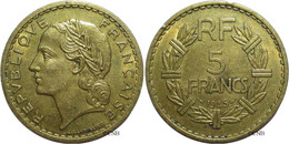 France - GPRF - 5 Francs Lavrillier Bronze-aluminium 1945 - TTB+/AU50 - Fra3835 - 5 Francs