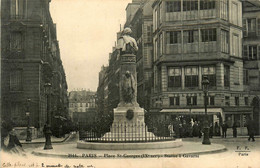 Paris * 9ème * La Place St Georges * Statue à Gavarni - District 09