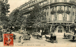 Paris * 9ème * Le Vaudeville Et Le Boulevard Des Capucines * Attelage * Théâtre Salle De Spectacle - Arrondissement: 09