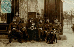 Cherbourg * Carte Photo * Café Brasserie Restaurant * Soldats Militaire Du ... Régiment - Cherbourg