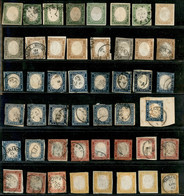 SARDEGNA - 1855/1863 - Insieme Di 47 Esemplari Nuovi E Usati Del Periodo - Varie Tinte - Da Esaminare - Autres & Non Classés