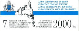 1990 SAN MARINO L2 Libretto 2 USATO Anno Europeo Del Turismo - Postzegelboekjes