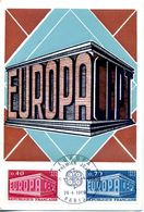 EUROPA CEPT 1969 FRANCE   CARTE MAXIMUM ( TP 1598/99 YVERT ET TELLIER ) 26.04.1969 - 1969