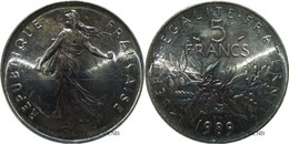 France - Ve République - 5 Francs Semeuse Nickel 1989 - SPL/MS64 - Fra3698 - 5 Francs