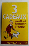 FLYERS DEPLIANT CADERAUX ATLAS COLLECTION LES ARCHIVES TINTIN 2010 - Objets Publicitaires