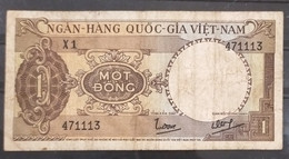 South Viet Nam Vietnam 1 Dông VF Banknote Note 1964 - Pick # 15 / 2 Photo - Vietnam