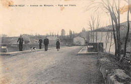 CPA 09 MOULIN NEUF AVENUE DE MIREPOIX PONT SUR L'HERS (cpa Rare - Other & Unclassified