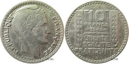 France - GPRF - 10 Francs Turin, Grosse Tête, Rameaux Courts 1946 B - SUP/AU55 - Fra2450 - 10 Francs