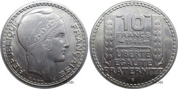 France - GPRF - 10 Francs Turin, Grosse Tête, Rameaux Courts 1946 B - SPL/MS63 - Fra1886 - 10 Francs