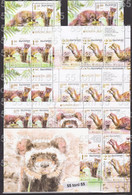 2021 Europe- Fauna Protected Animals 2v.+S/S+2Sheet+ Booklet -MNH+5 S/S- Value 0 Bulgaria /Bulgarie - 2021