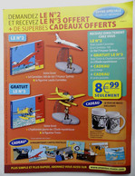 DEPLIANT COLLECTION HACHETTE LES AVIONS TINTIN 2014 Coupon Réponse Découpé - Objets Publicitaires