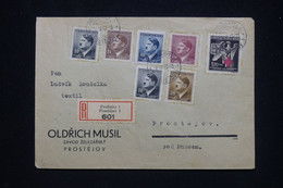 BOHÊME ET MORAVIE - Enveloppe En Recommandé De Proßnitz Pour Prostějov En 1943  - L 98780 - Briefe U. Dokumente