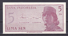 Indonesia, 5 Sen, P.91/1964, Grade UNC - Indonesië