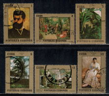 Cuba 1976 Mi# 2155-2160 Used - Paintings By Collazo - Used Stamps