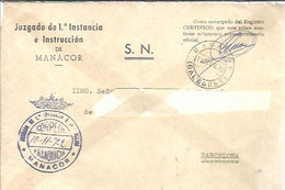 JUZGADO  1972  MANACOR - Franchigia Postale