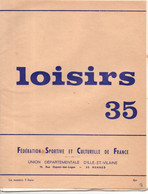 Loisirs 35, Fédération Sportive, Culturelle De FRANCE, 1972, 28 Pages, Saison Basket, Football, Résultats,finales - Sport