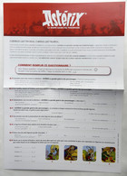 QUESTIONNAIRE DEPLIANT COLLECTION HACHETTE LES FIGURINES ASTERIX OFFRE PRIVILEGE 2011 - Objets Publicitaires