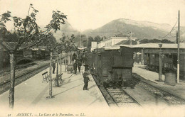 Annecy * La Gare Et Le Parmelan * Ligne Chemin De Fer Haute Savoie - Annecy