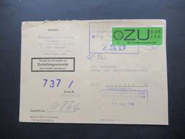 DDR 1966 Dienst ZU / Mit Zustellungsurkunde Nr.2 ZKD Kreisgericht Dresden Stadtbezirk Süd ZKD An Die VEB Pentacon - Other & Unclassified